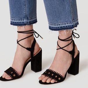 LOFT Strappy Cutout Block Heels - NWOT